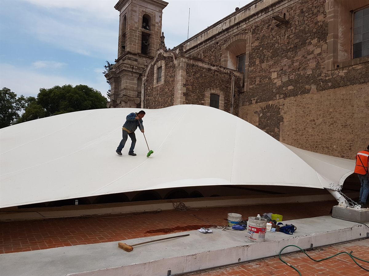 Techado de Atrio e Iglesia Histórica Catedral de Tulancingo